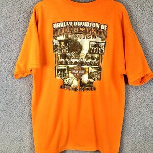 Harley Davidson Biker T Shirt Mens XL Sacramento California The Legend Lives On